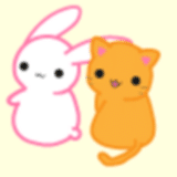 みゃーこ&うさ