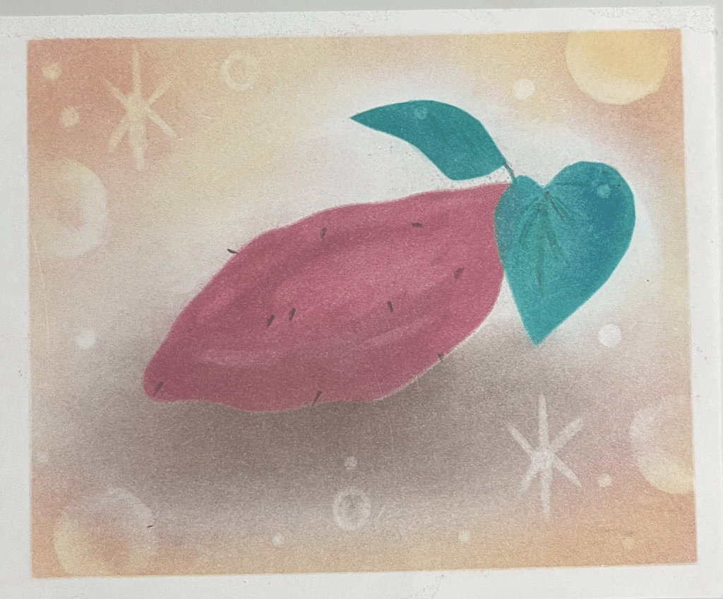 焼き芋の美味しい季節です！｜るみちゃん@筆文字「己書」道場師範/YouTuber