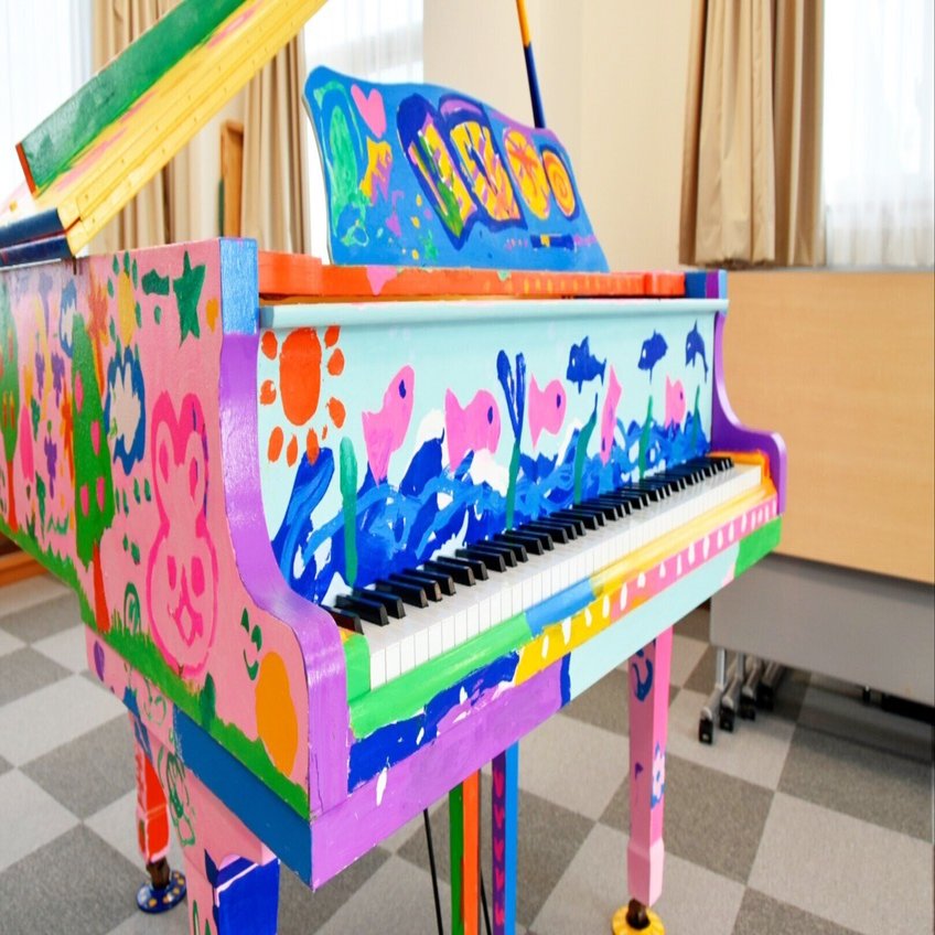 レポ】福島県浪江町のこどもたちと一緒にピアノにペイント！〜ピアノ