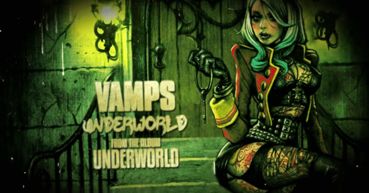VAMPS UNDERWORLD ポスター 証明書付 正規当選品 VAMPS 直筆サイン UNDERWORLD 告知ポスター