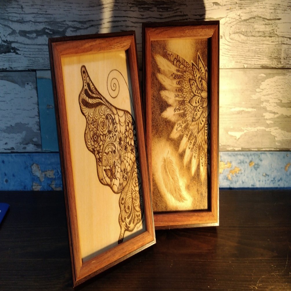 ウッドバーニング　インテリア　アート　アンティーク　おしゃれ　絵画　額 ウッドバーニング インテリア アート アンティーク おしゃれ 絵画 額