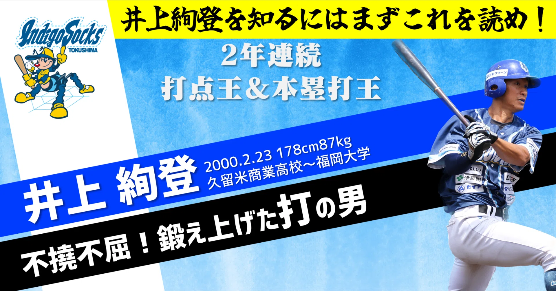 横浜6位】「井上絢登」を知るにはまずこれを読め！｜【公式】徳島