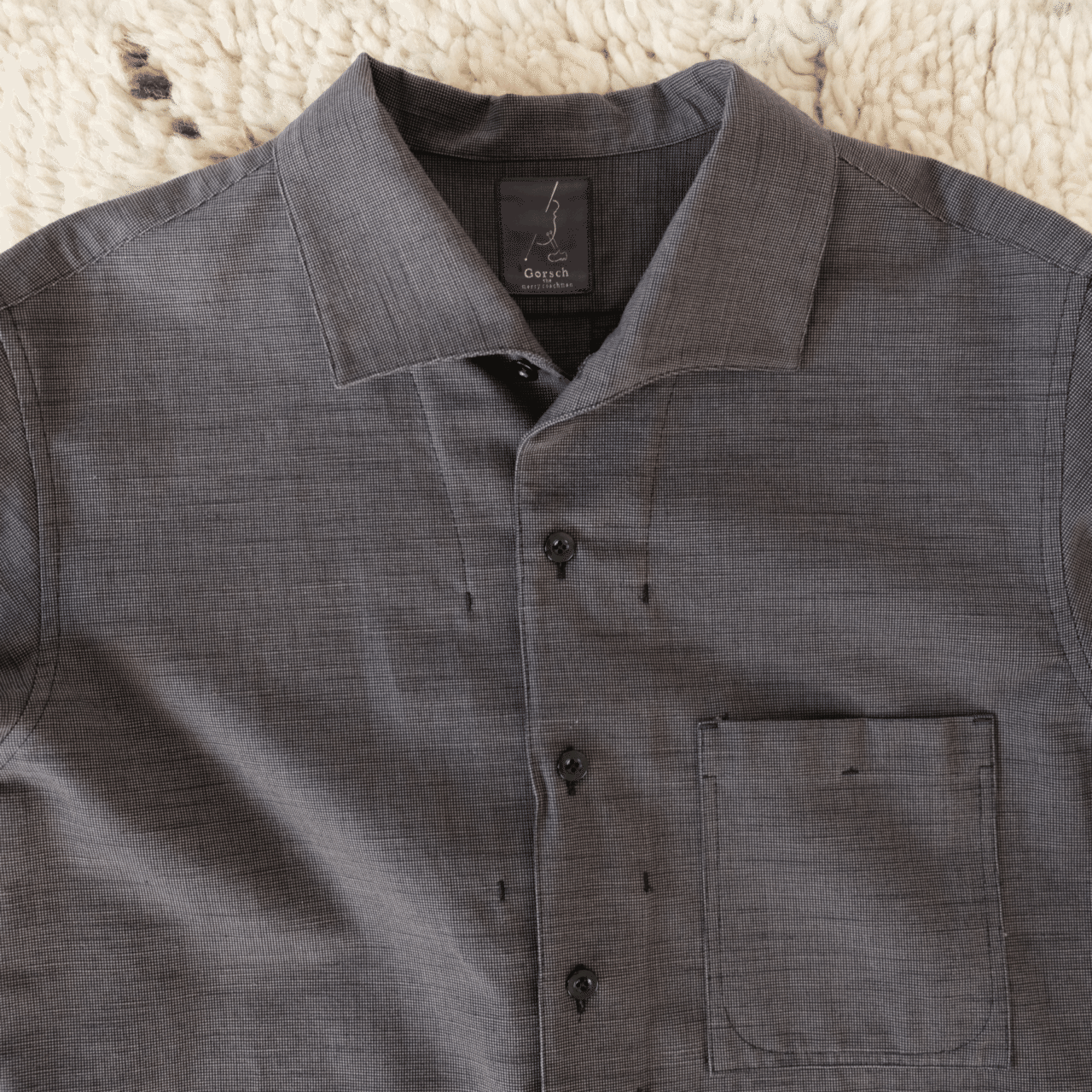 Gorsch ゴーシュ OX PINHEAD 2タックトラウザー M Gorsch ゴーシュ OX PINHEAD 2タックトラウザー M Gorsch Thick Linen