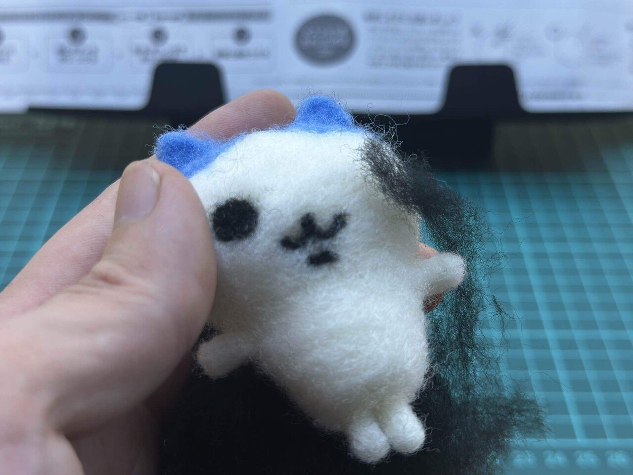 羊毛フェルト☆星屑集め部隊(灰白さん)特大サイズ