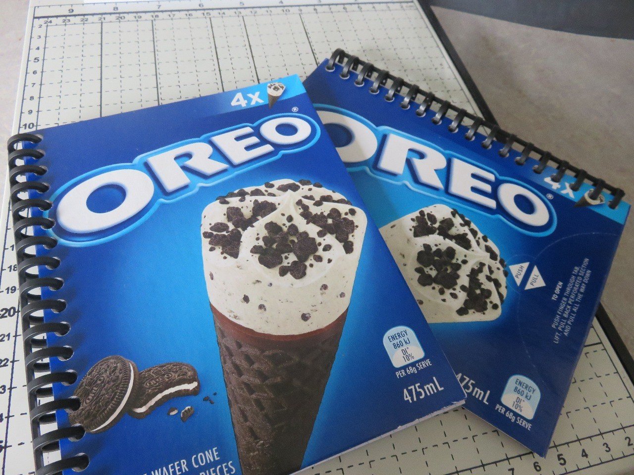 オレオのアイスクリームでノートを作ってみました キャノン美佳 Note