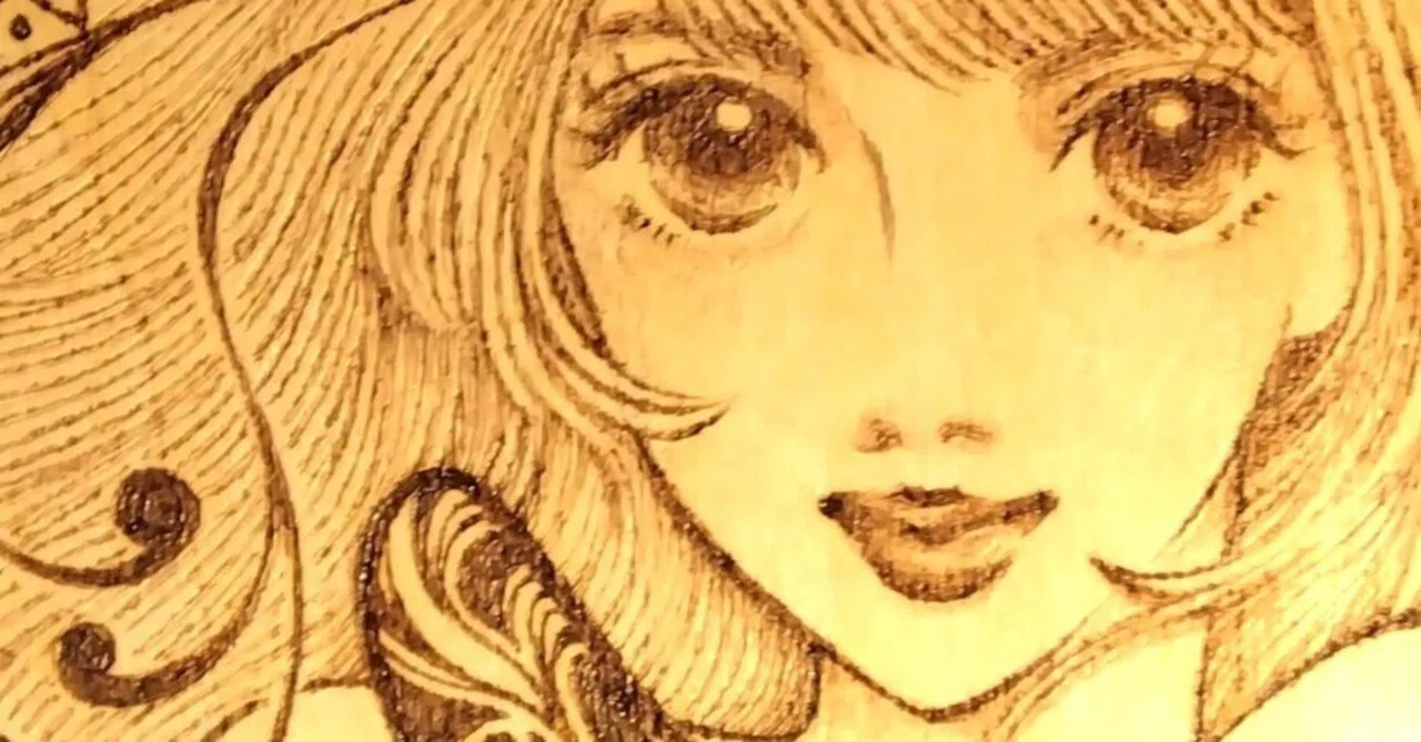 ウッドバーニングで美人画＋不可思議アートに挑戦！｜かこみっくす 