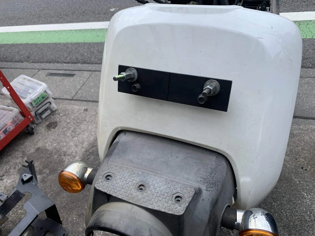 ベンリィ110改 スーパーベンリィ125ルーフ開発④ルーフを載せる