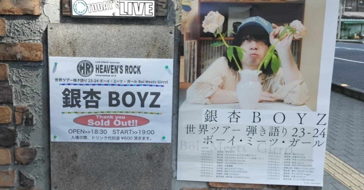 銀杏BOYZ 峯田和伸　世界ツアー弾き語りボーイミーツガール　Lサイズ 銀杏BOYZ】「世界ツアー弾き語り23-24 ボーイ・ミーツ・ガール