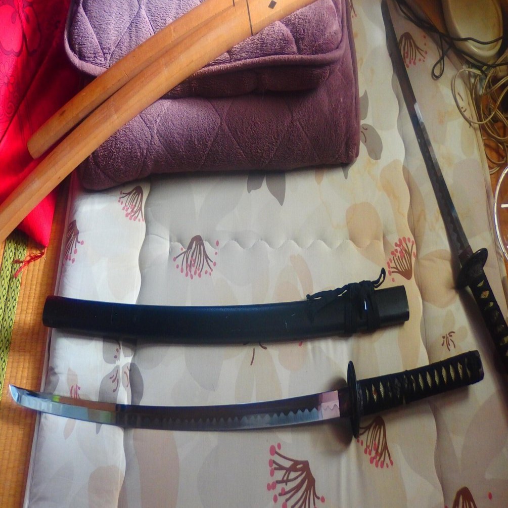 模造刀]卓上玩具レビュー275 模造刀、打刀＆脇差※安い方1万円