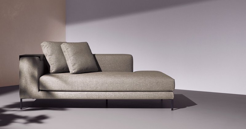 noyes 3人掛け片肘ソファカバー、クッションカバー シルバーグレー