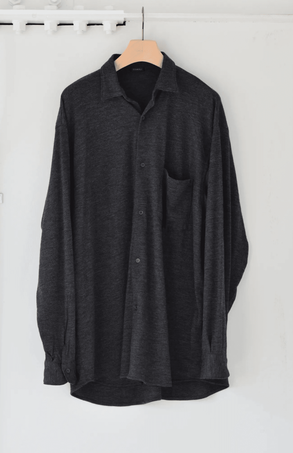定価7.5万 COMOLI 23aw カシミヤ製品染めクルーネックニット