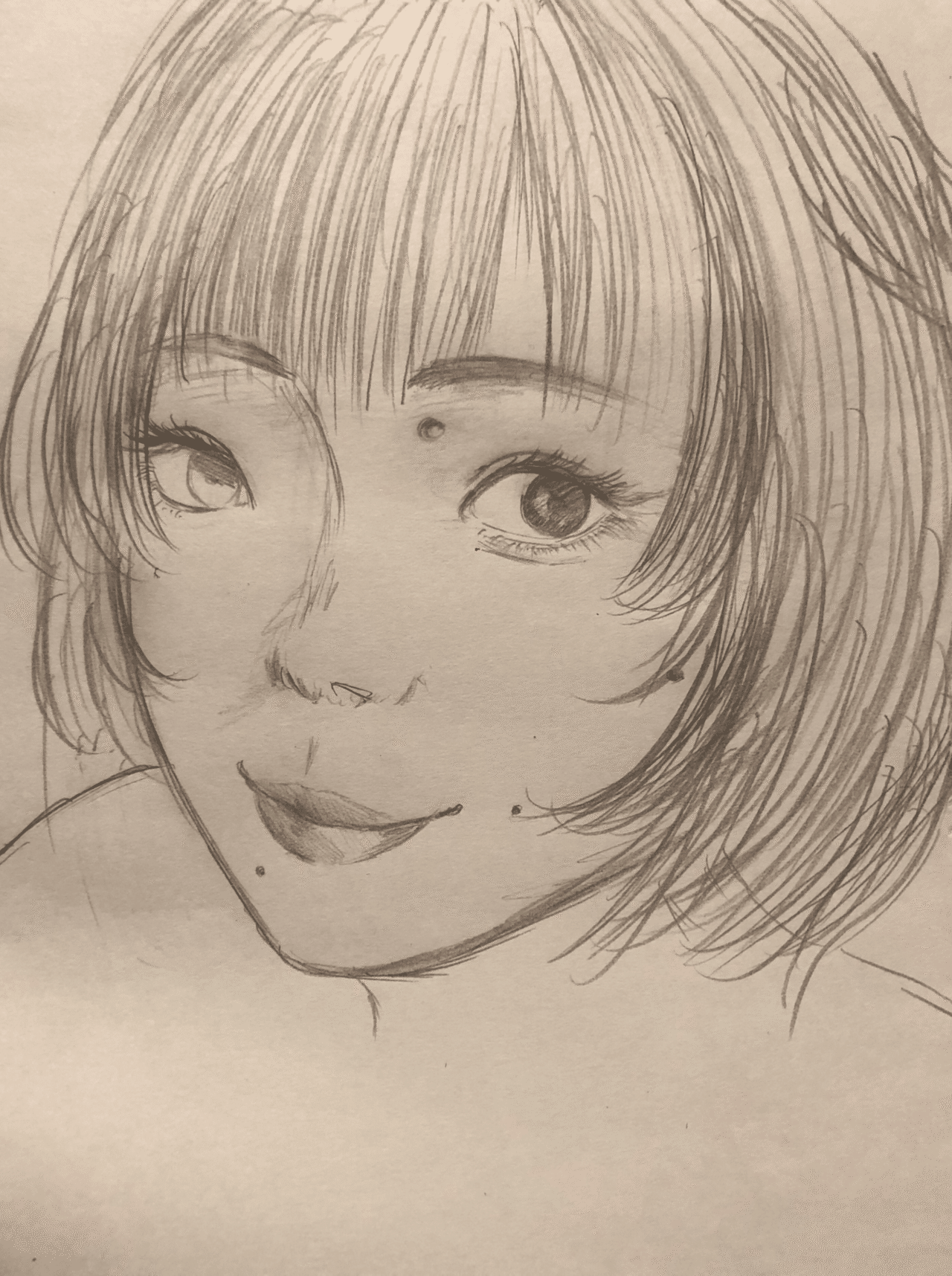 自画像描いた｜いけだ