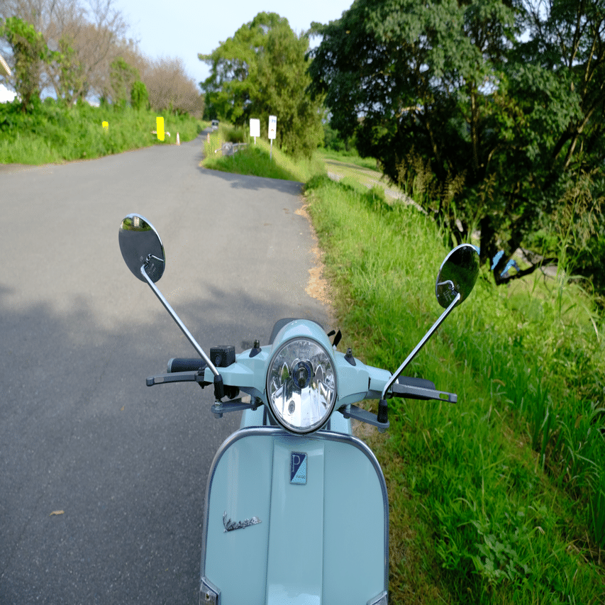 ベスパ近代化改修:ミラー位置を変更する｜ちくわぶ