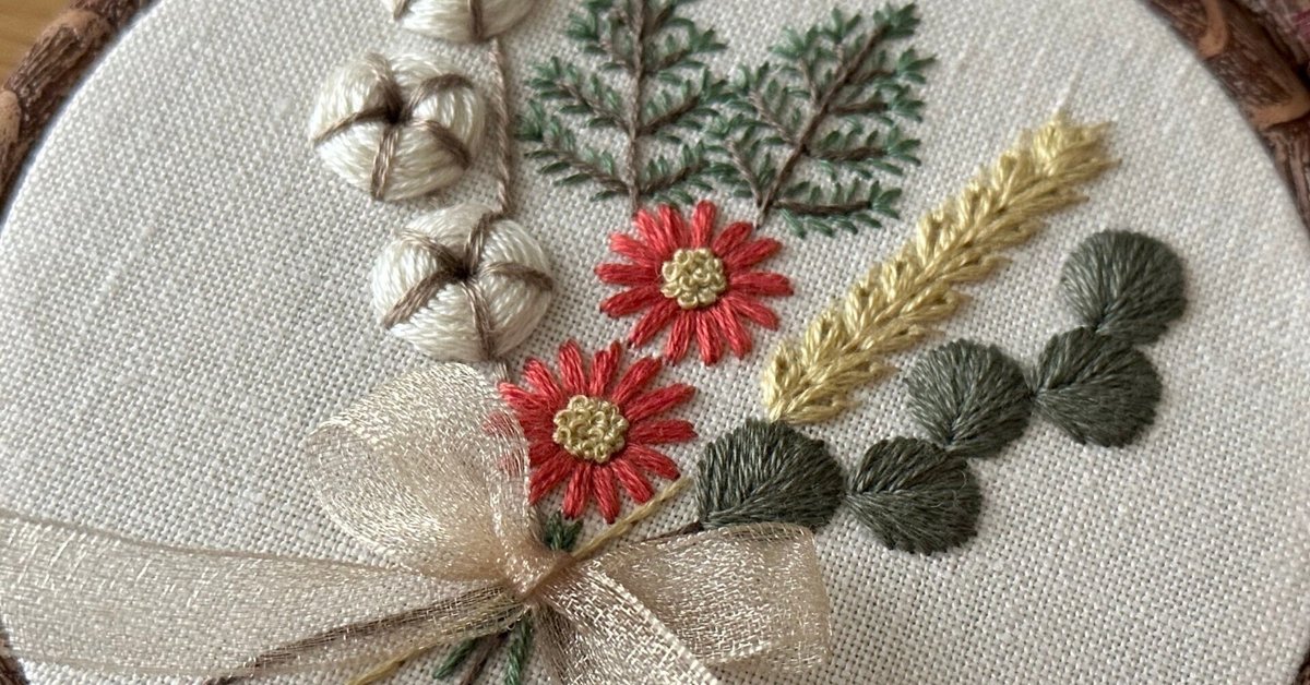 PDF図案「クリスマス飾り」3種類｜はなこまち/刺繍作家