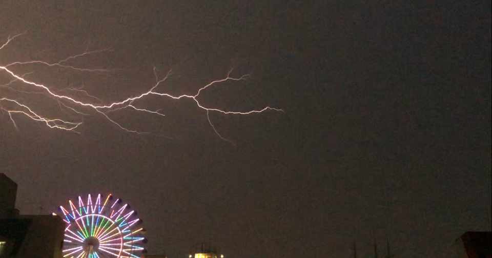 素人がスマホカメラで雷を撮ってみた お天気お兄さんの気象note Note