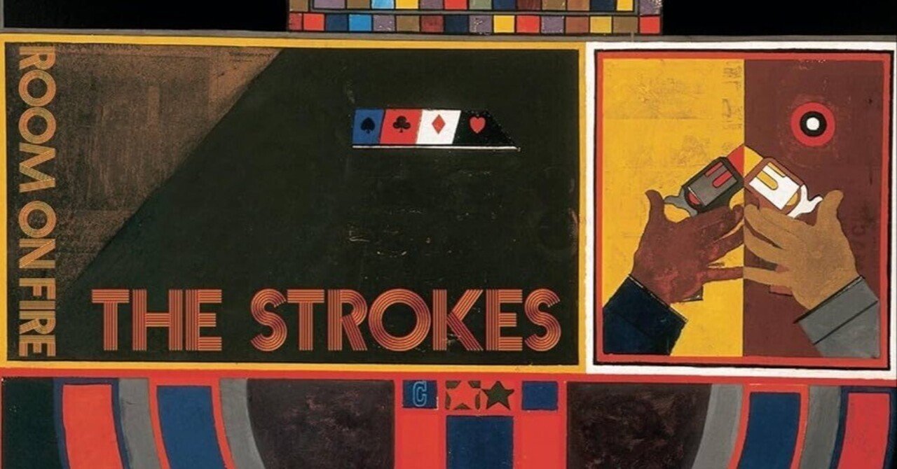 the strokes ザストロークスTシャツ room on fire 元ネタ - メルカリ