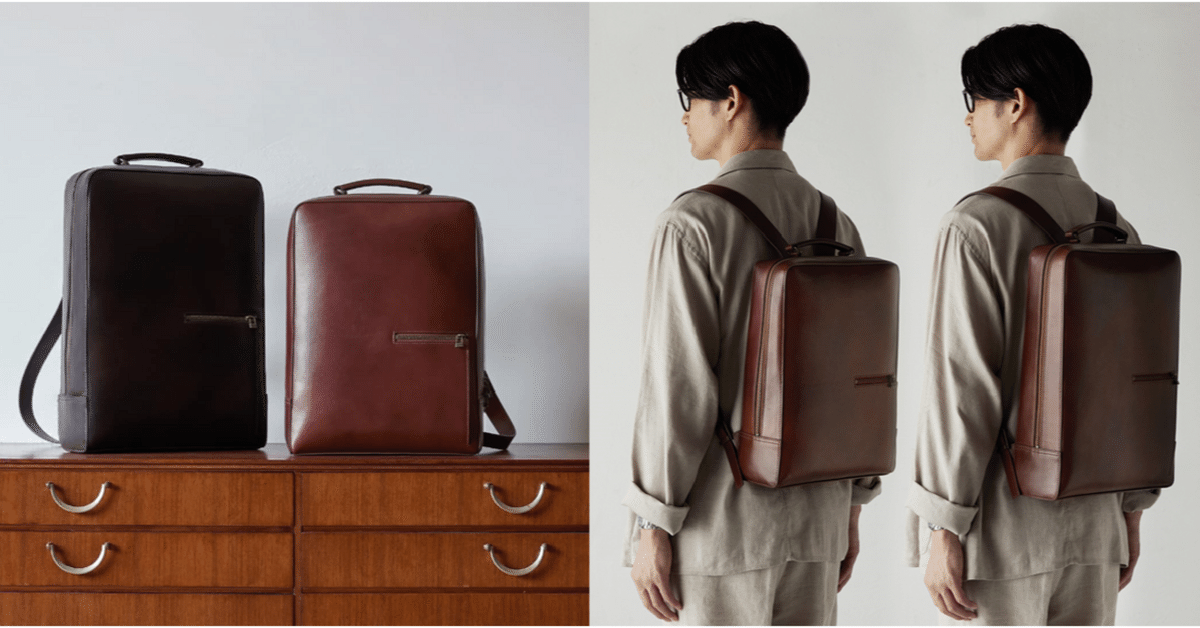 MOTHERHOUSEのレザー製リュック「アンティーク スクエア バックパック