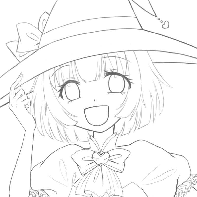 フリー線画 姫茶房 Note
