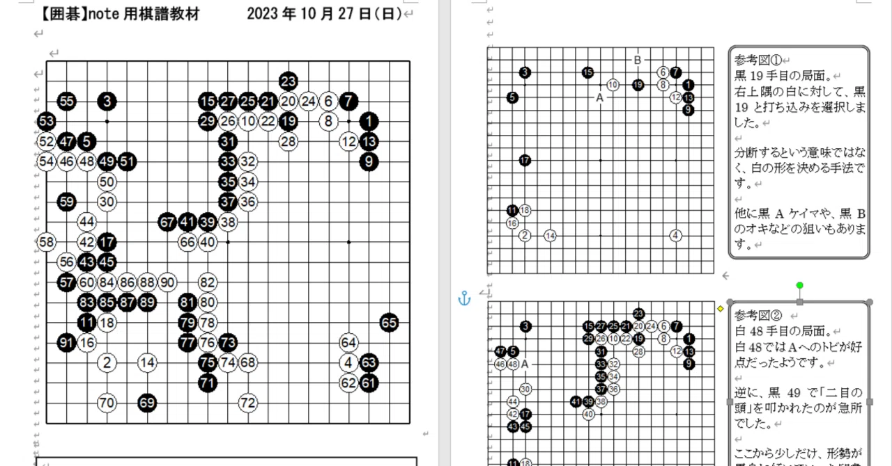 【囲碁】全100回を目指す!上達に役立つ棋譜解説!! 第1回|IGOcompany『U』
