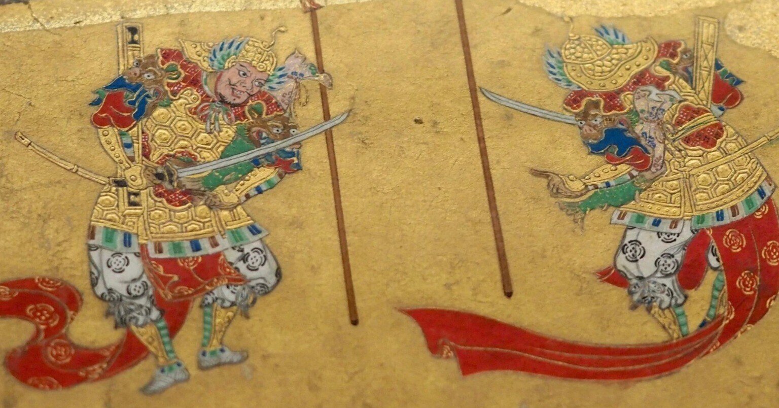 真作/小林立堂/武者絵/八幡太郎義家公図/ 布袋屋掛軸HD-166 迷拙/武者図/大幅/布袋屋掛軸HH-480 真作⁄迷拙⁄