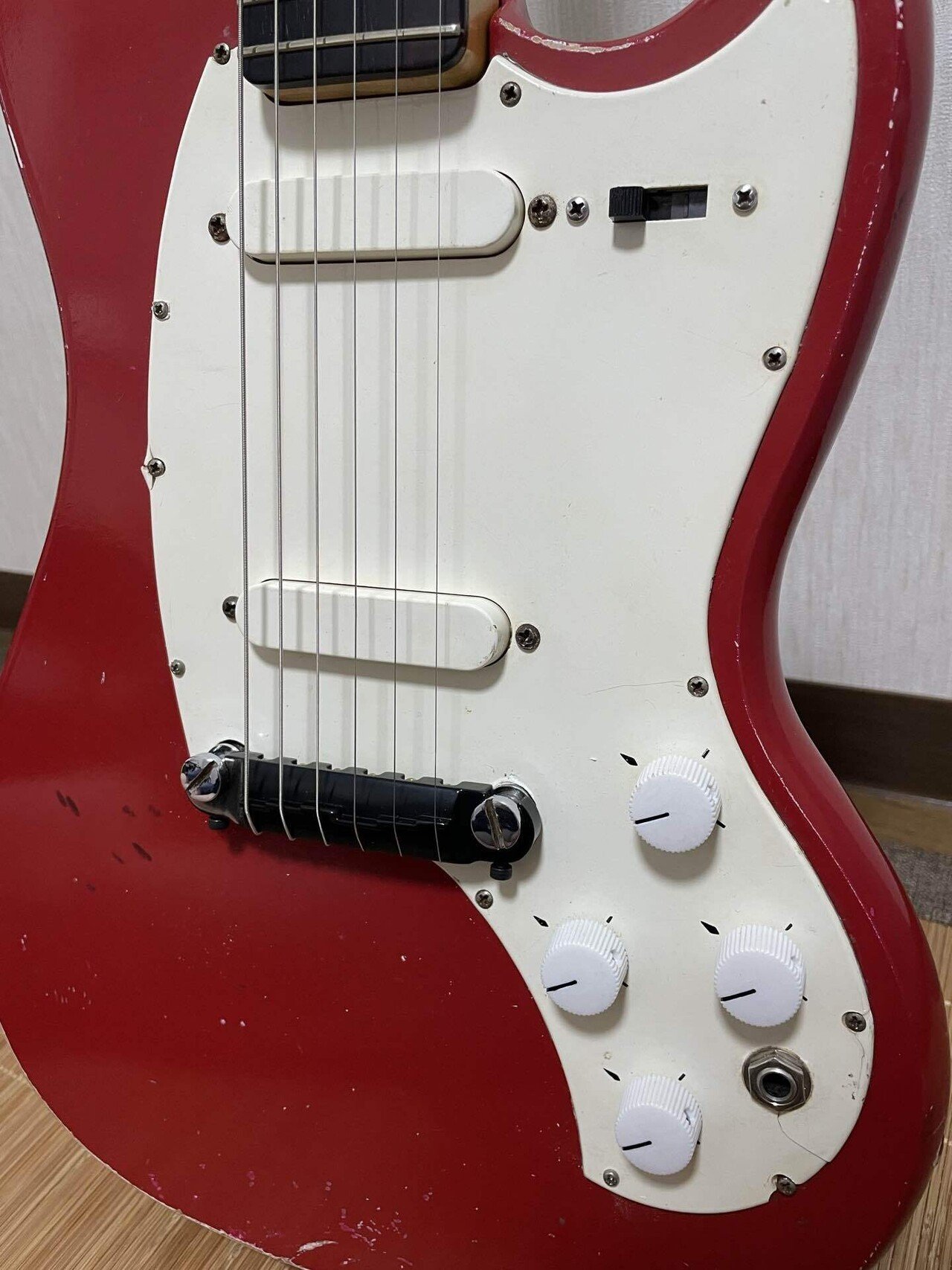 値下げ　kalamazoo kg-2 赤 Gibsonの安ギター Kalamazoo KG-2｜カス