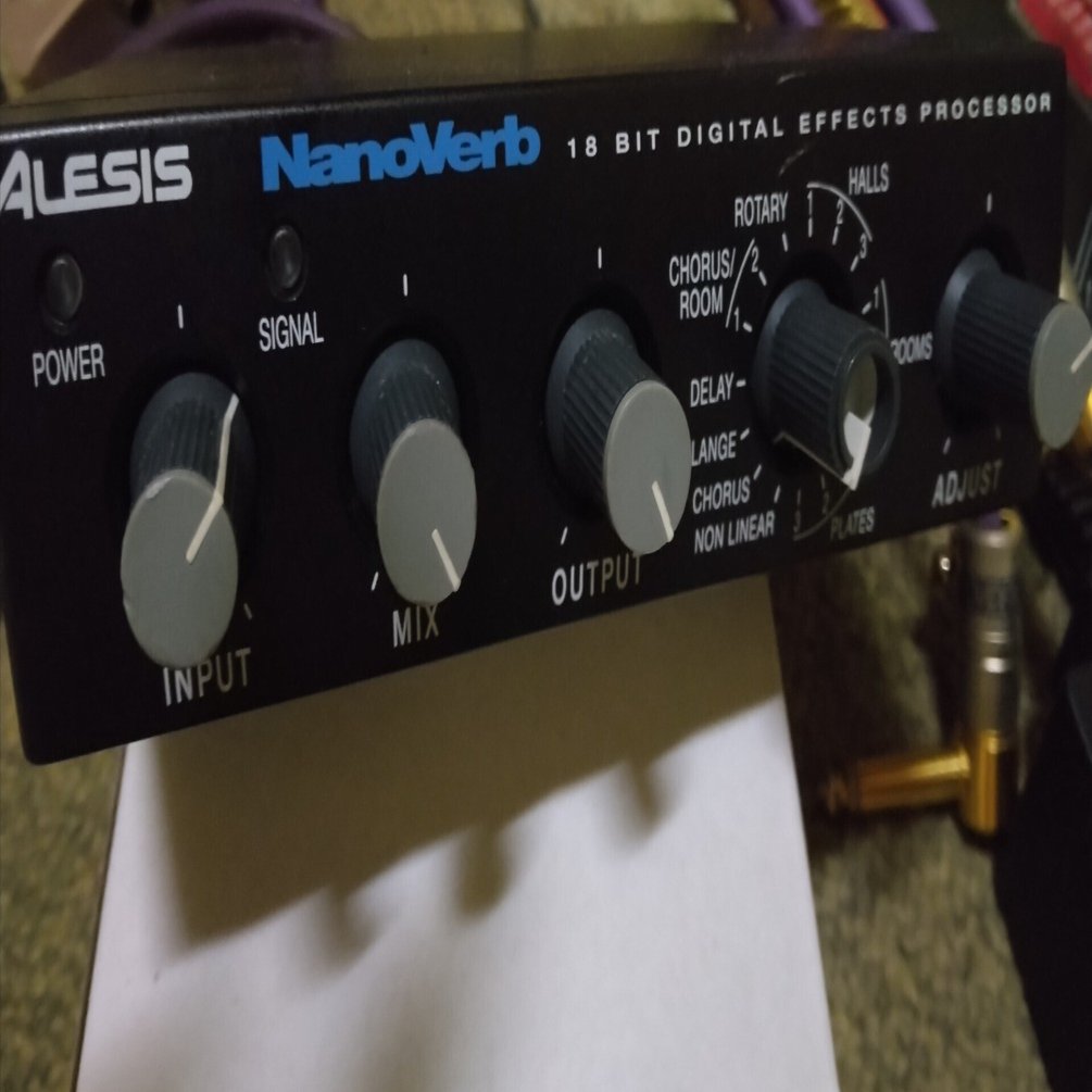 Alesis Nanoverbアレシスナノヴアーブ アダブター付き ALESIS Nano verbを買った どーでもいー日記10/31｜superviewer