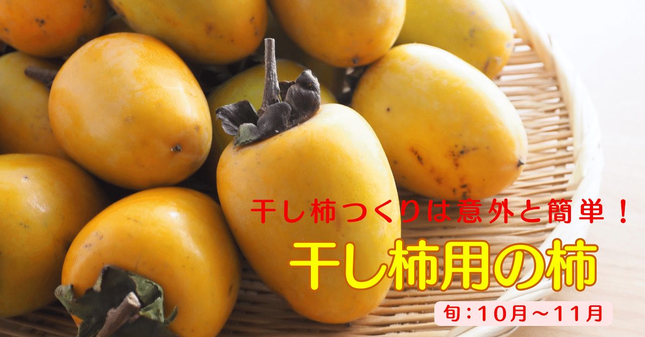 干し柿つくりは意外に簡単！今年チャレンジしてみませんか