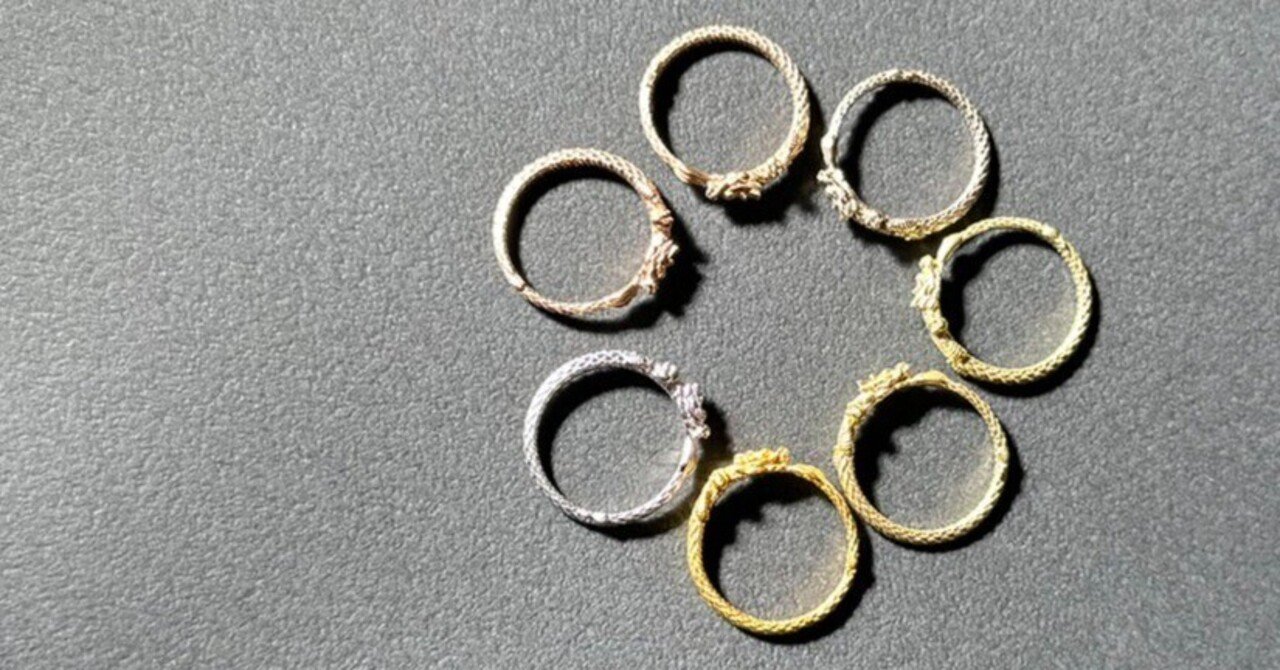 7色の金の龍】純金の龍のリングが復活します。CreemaSPRINGSにて