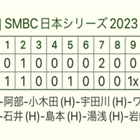 阪神タイガース】SMBC日本シリーズ2023第7戦スコアシート｜8-yama