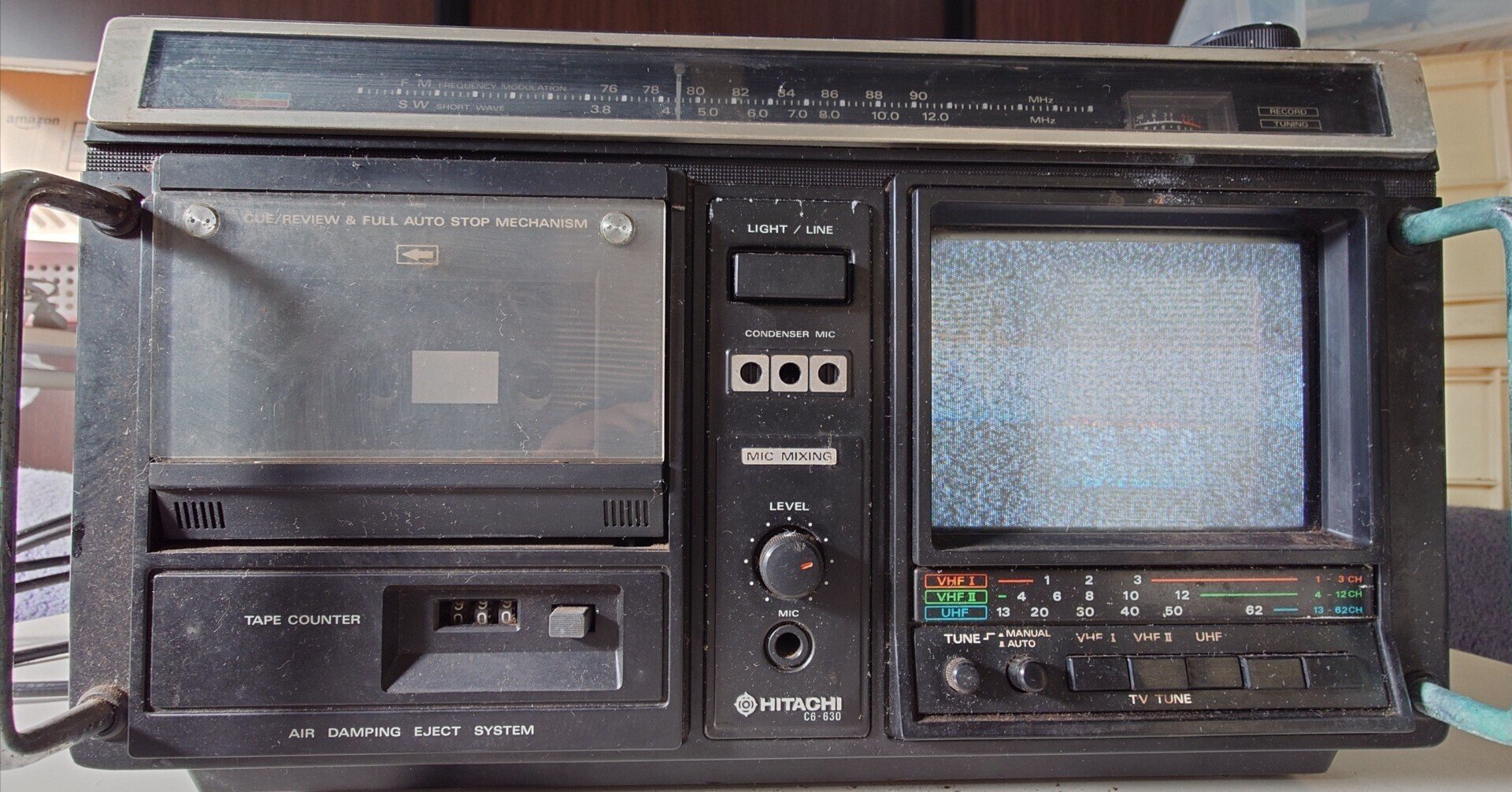 ラジオは作動確認出来ましたが　カセットが無い為確認出来ていません AIWA TPR-220 カセット ラジオ レコーダー ラジカセ ラジオ確認 昭和