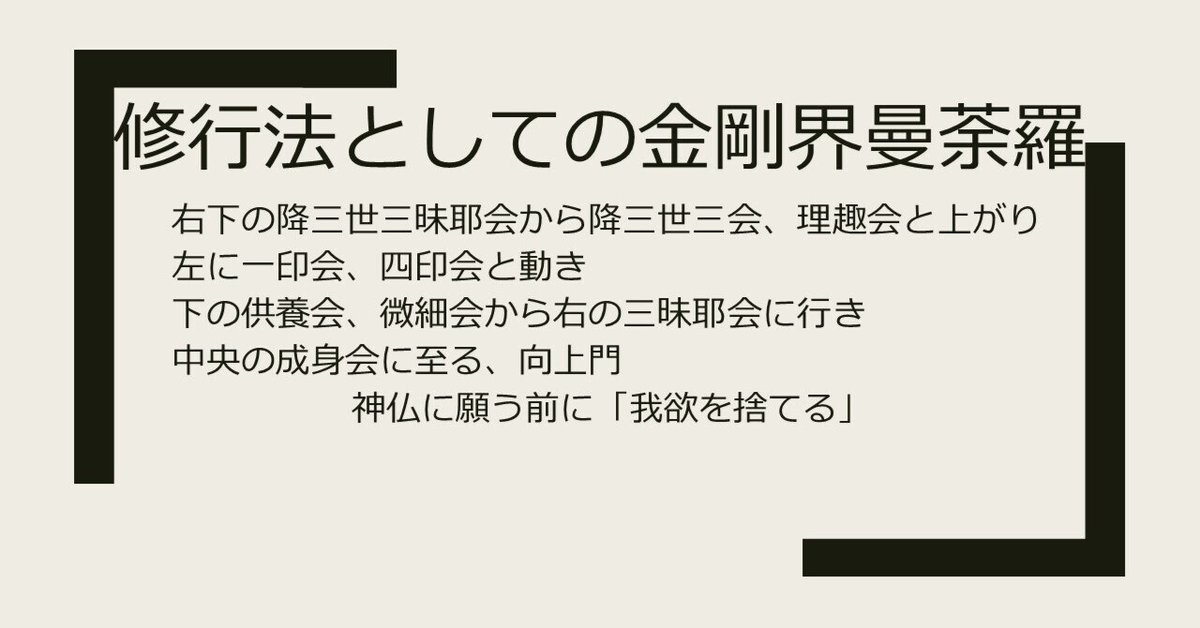 修行法としての金剛界曼荼羅｜鈴木良実