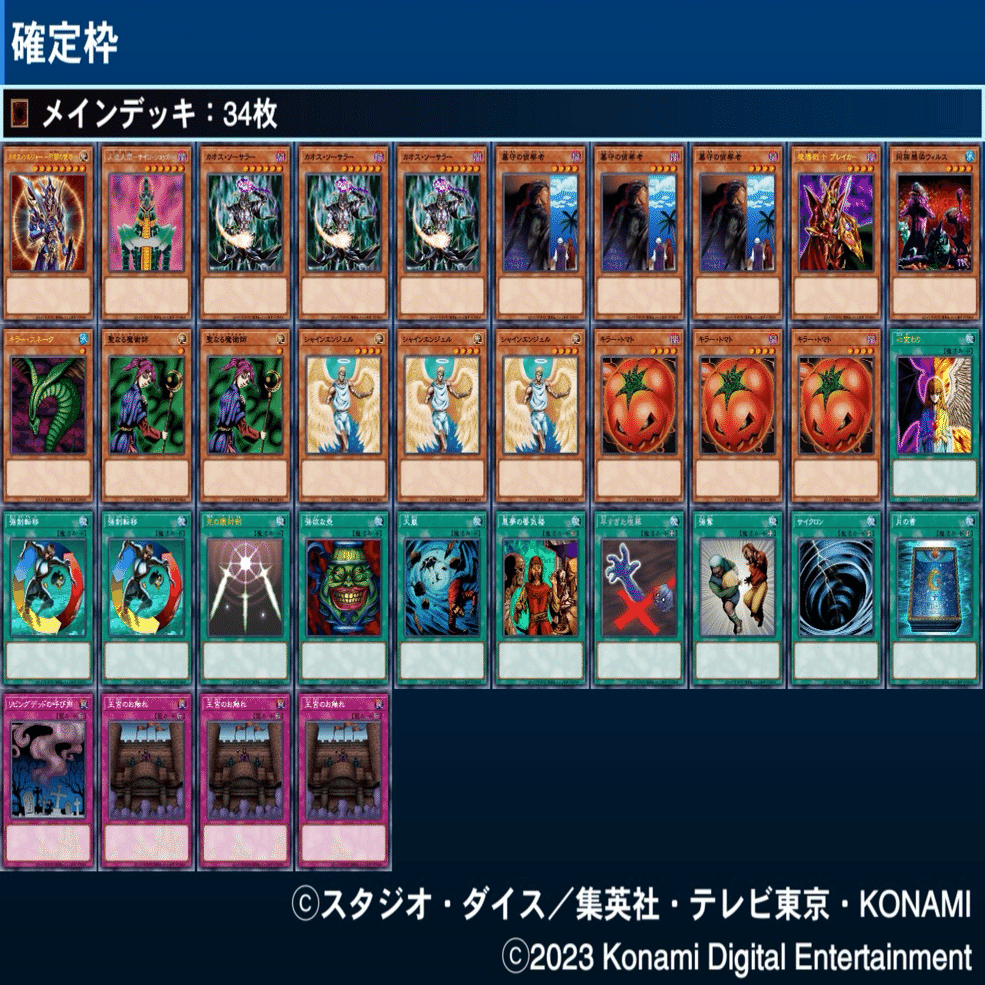 マスターデュエルのゲートボール大会-アンリミ杯04環境 優勝デッキ