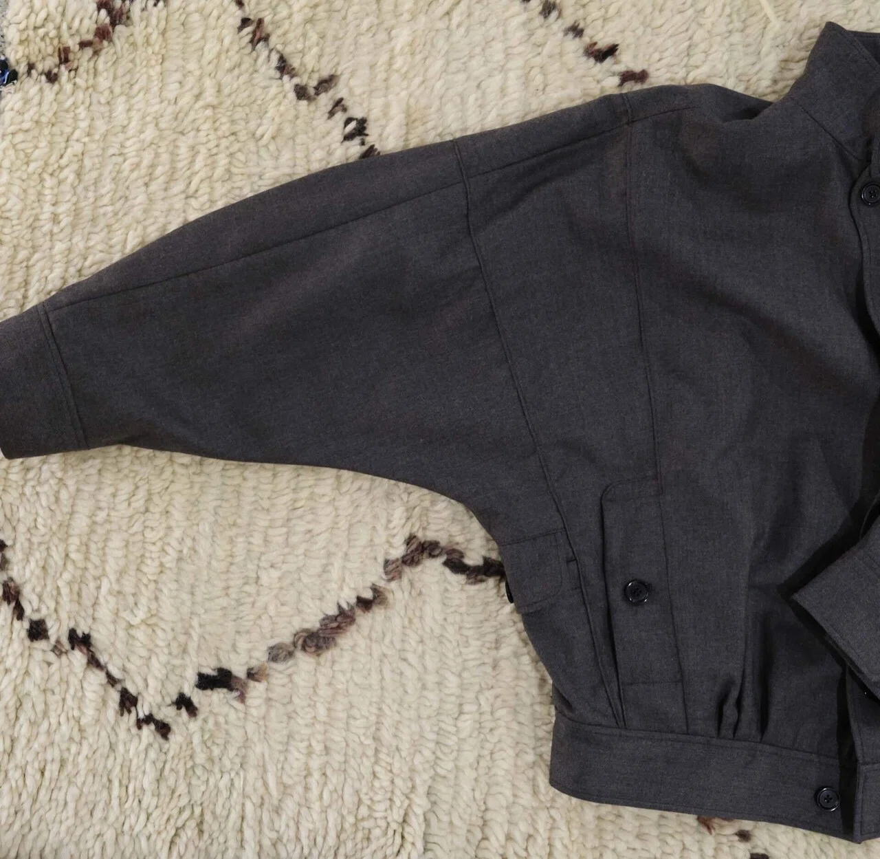 Gorsch 23AW serge wool short coat Gorsch \u2013 VISION OF FASHION