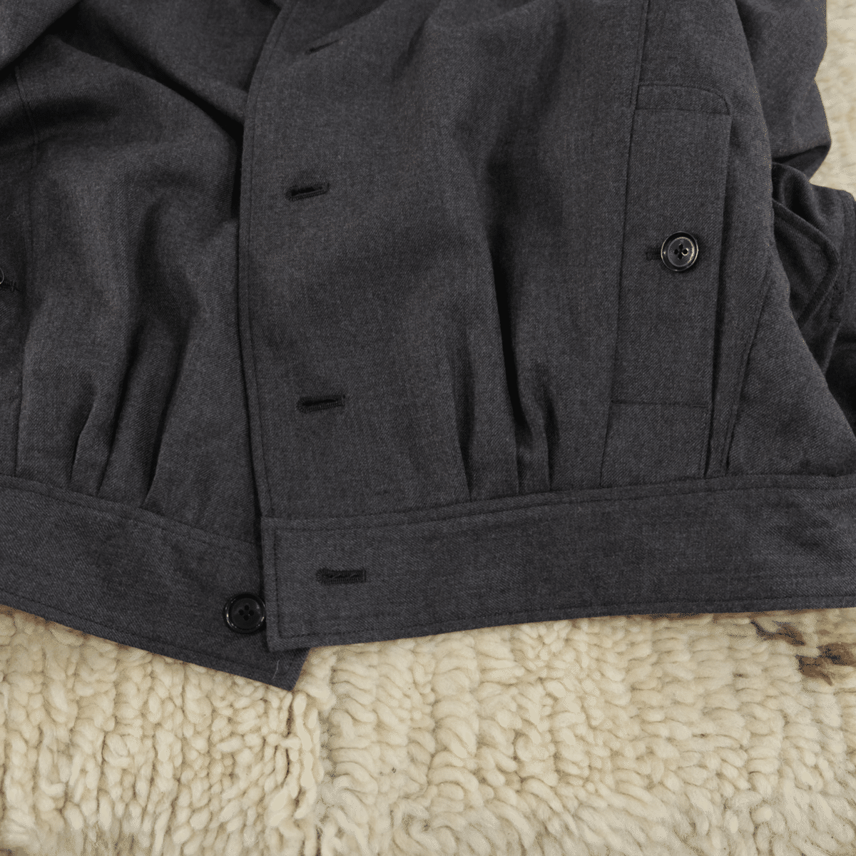 スーツ Gorsch the merrycoachman / SERGE WOOL 2 Gorsch the merry coachman Wool Linen 2 Tuck Wid
