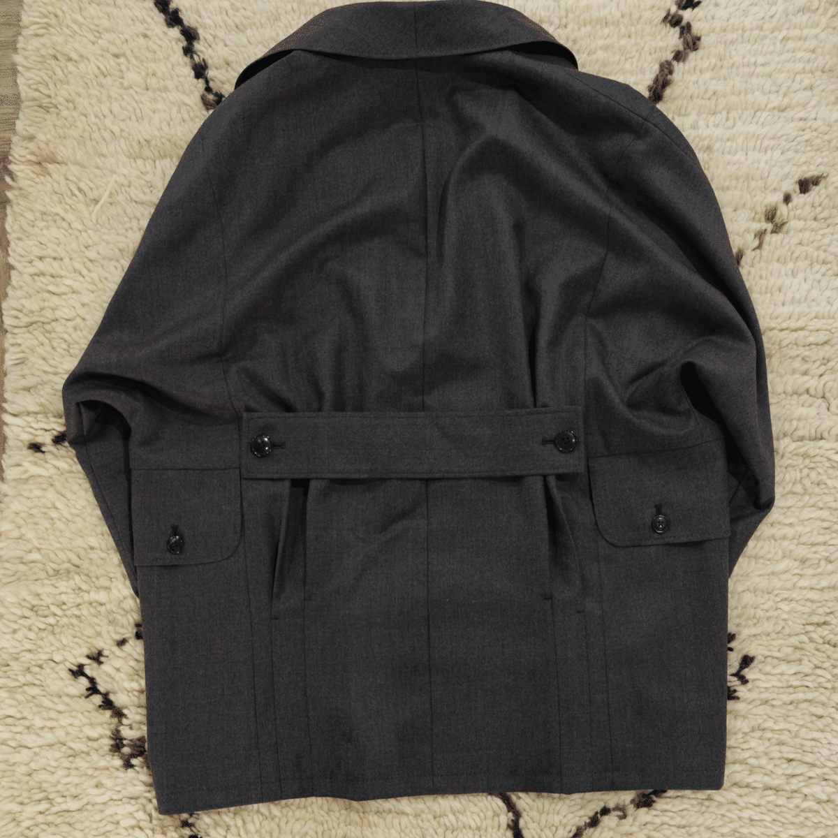 スーツ Gorsch the merrycoachman / SERGE WOOL 2 Gorsch the merry coachman Wool Linen 2 Tuck Wid
