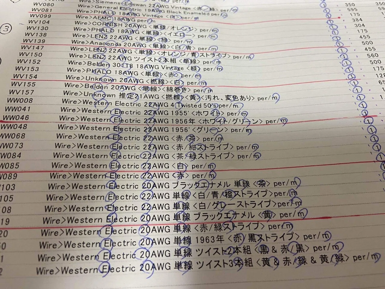 ギターの内部配線材を40種類試した話｜マツナミヒロキ