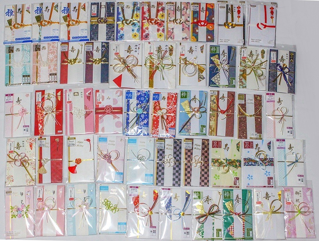 100円ショップの ご祝儀袋 50種類全部買ってみた 水引の自由研究 02 紙単衣 水引デザイナー Note 100円ショップの ご祝儀袋 50種類全部買ってみた 水引の自由研究 02 紙単衣 水引デザイナー Note