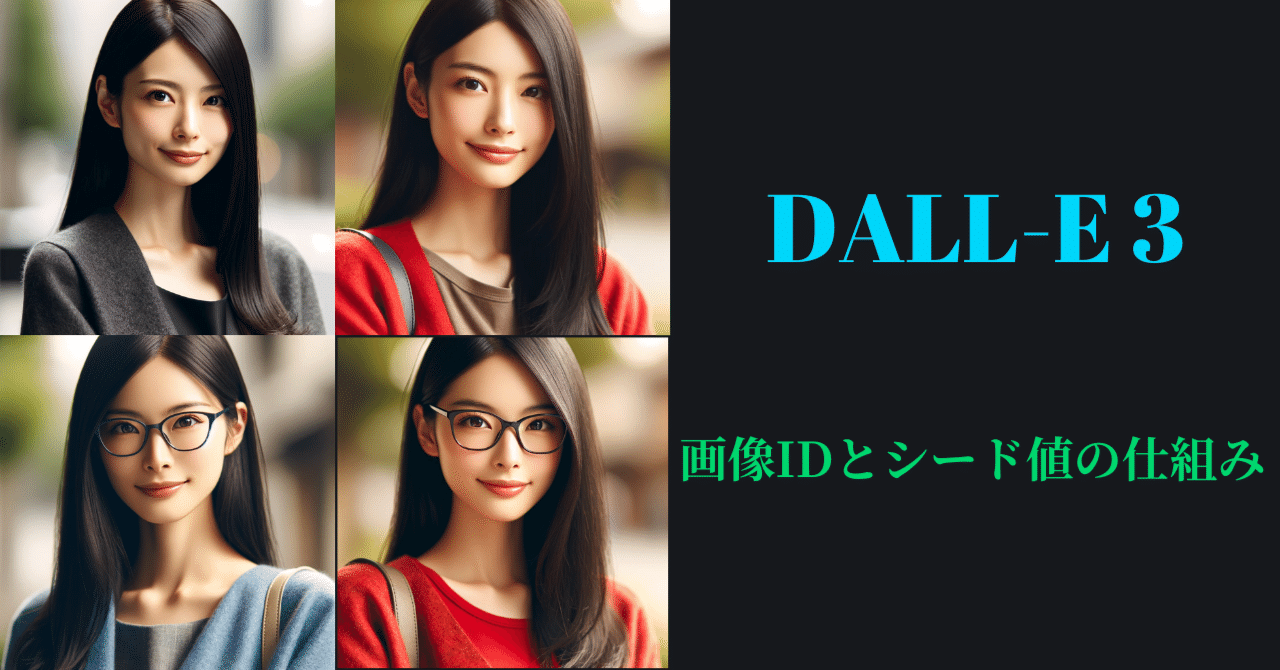 DALL-E 3の画像IDとシード値の仕組み｜IT navi