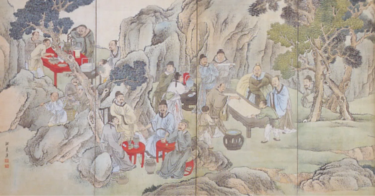 飲中八仙図屏風 与謝蕪村｜cha-bliss