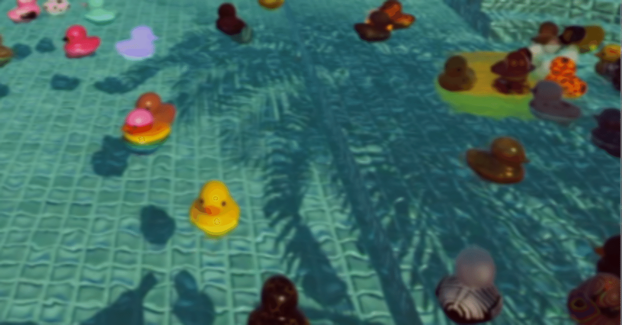 アヒルを眺めるゲーム」のドアを開ける方法。『Placid Plastic Duck