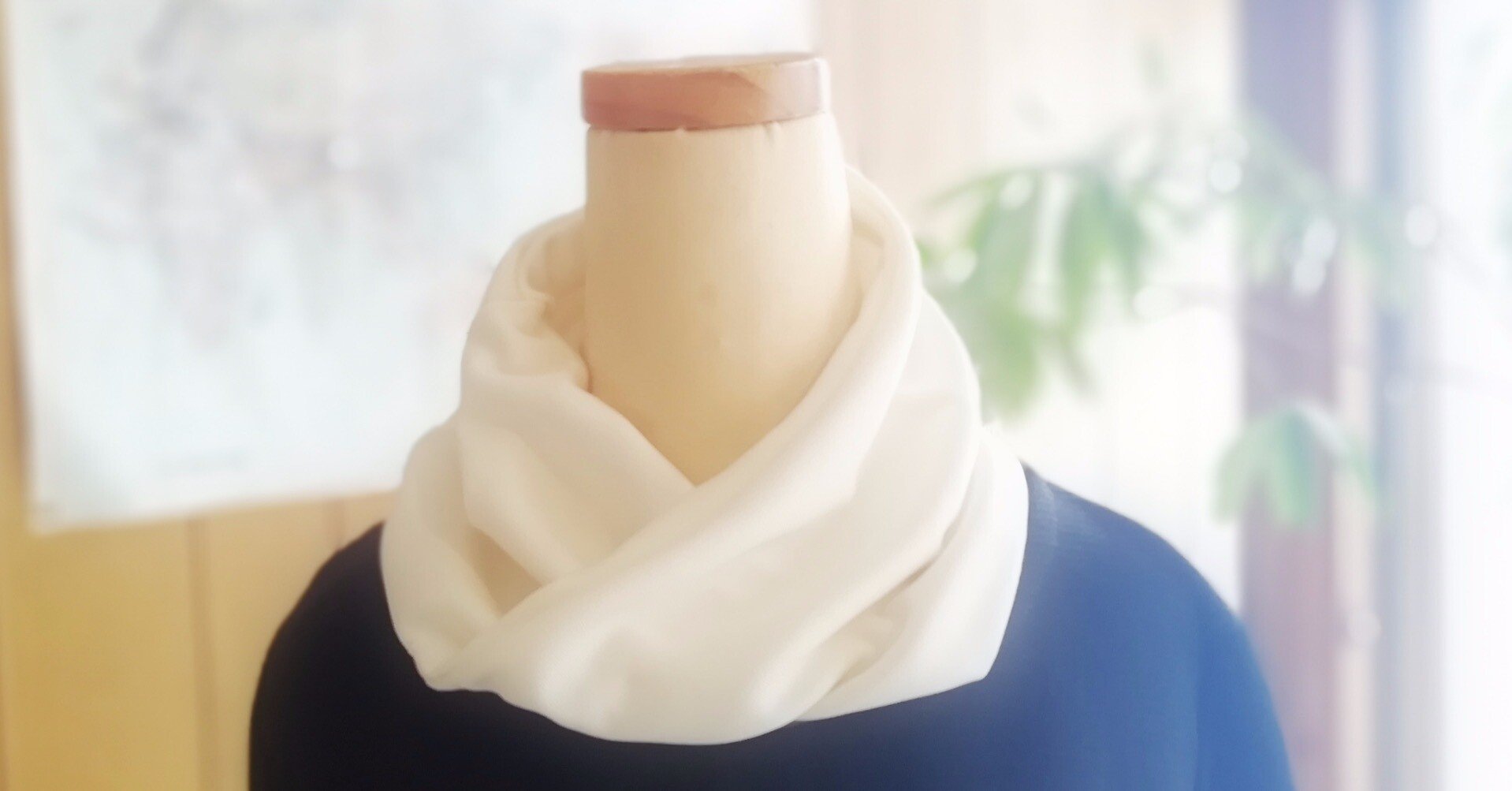 シルクのダブルスヌード◇ハンドメイド シルクのダブルスヌード◇ハンドメイド