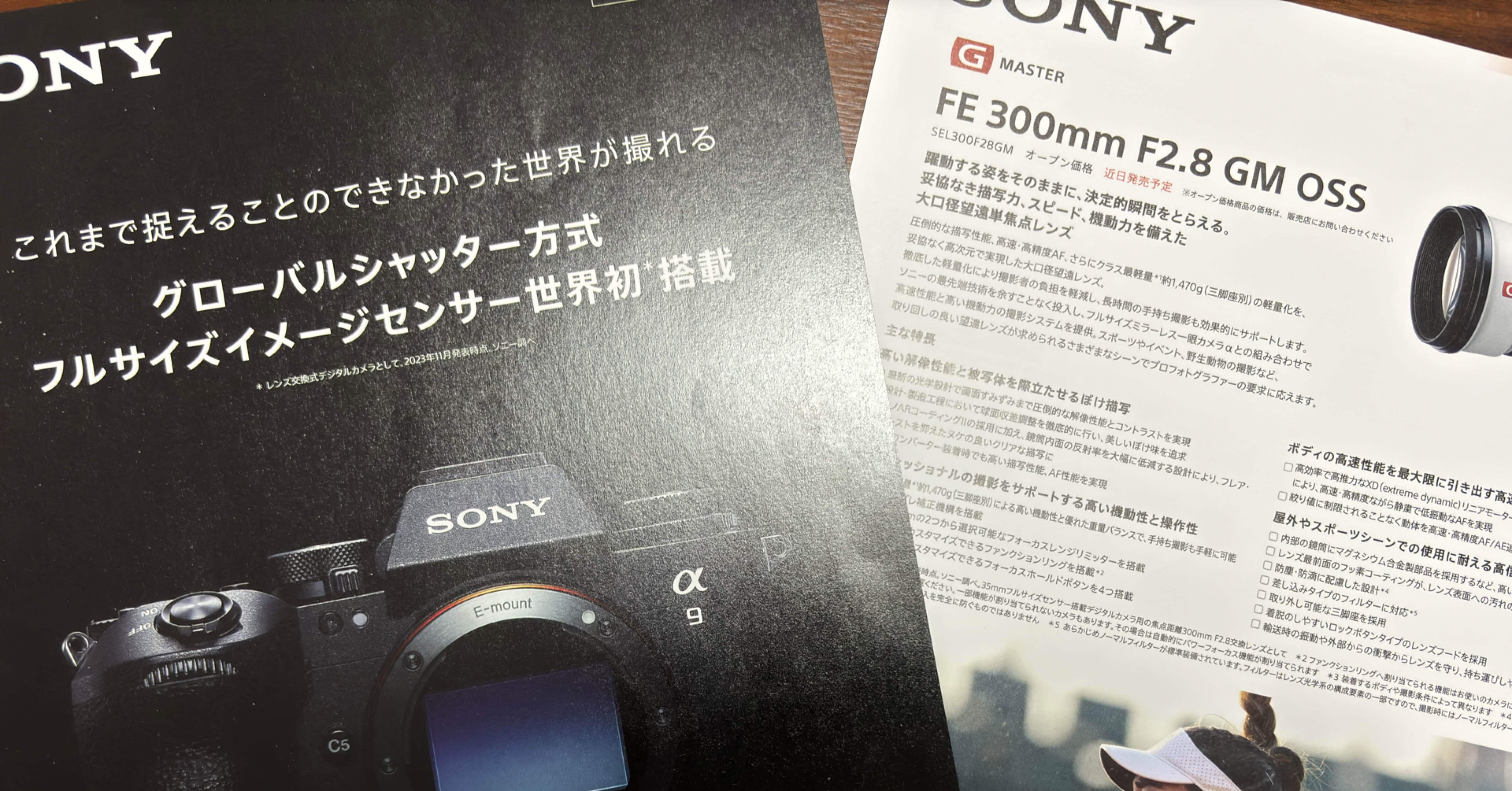 SONY α9（シャッター回数12,000回程度） 究極の動体撮影力！ 世界初・グローバルシャッター方式のフルサイズ