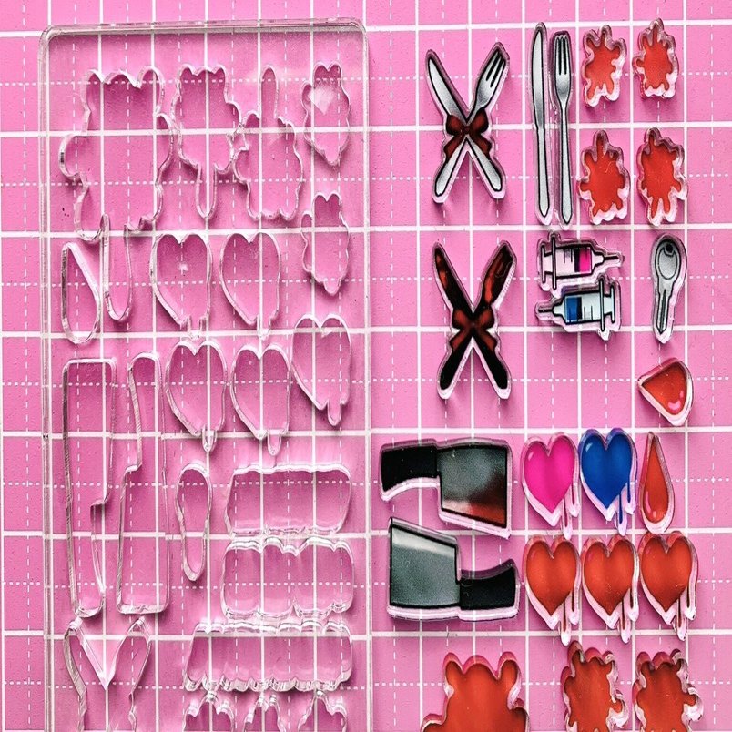 自由配置でアクリルグッズが作れる印刷屋さん｜犬見