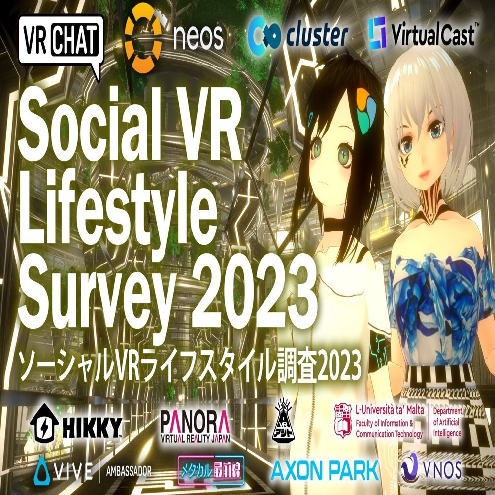ソーシャルVRライフスタイル調査2023 (Nem x Mila, 2023)｜バーチャル美少女ねむ/Nem⚡メタバース文化エバンジェリスト