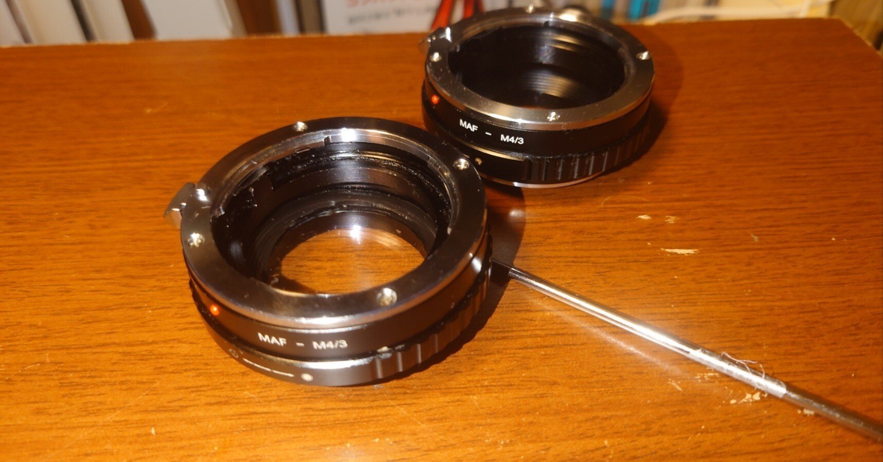 P.Angenieux 25mm f0.95 マイクロフォーサーズマウント改造 Aマウント→マイクロフォーサーズマウントアダプターの改造｜mashiroa