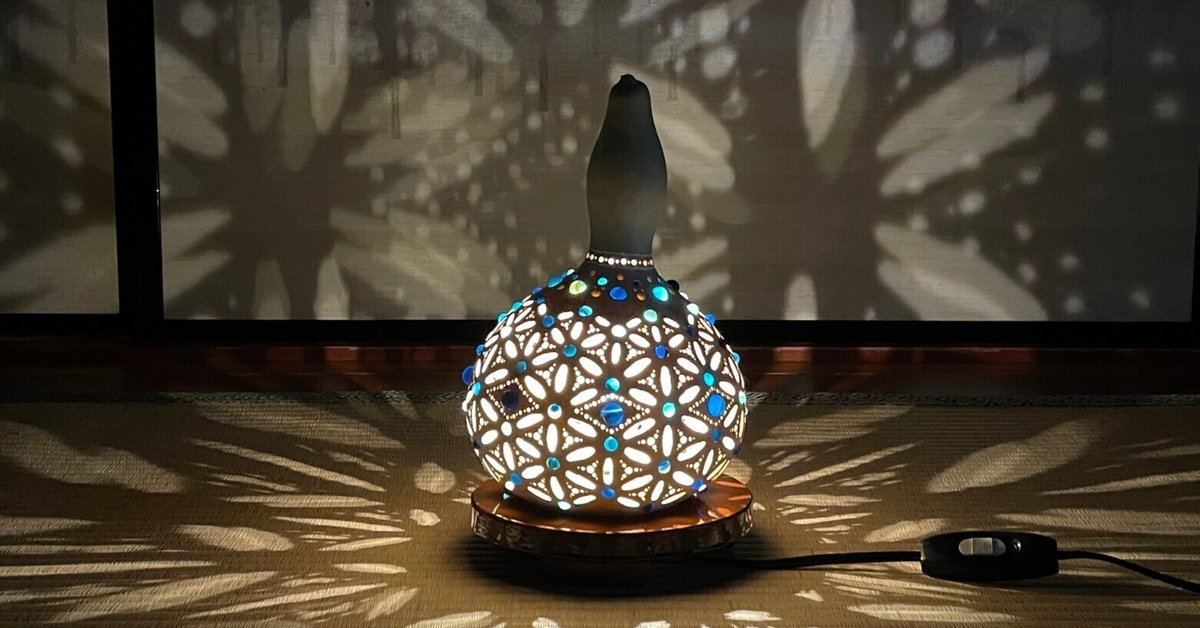 瓢箪を使った漆絵スピーカー