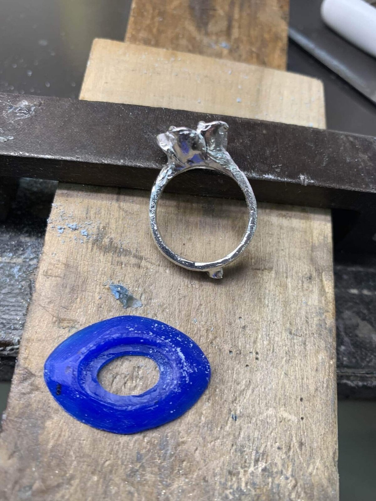 ハンドメイド彫金「オパール」金属アクセサリーご制作用 工具＆材料  