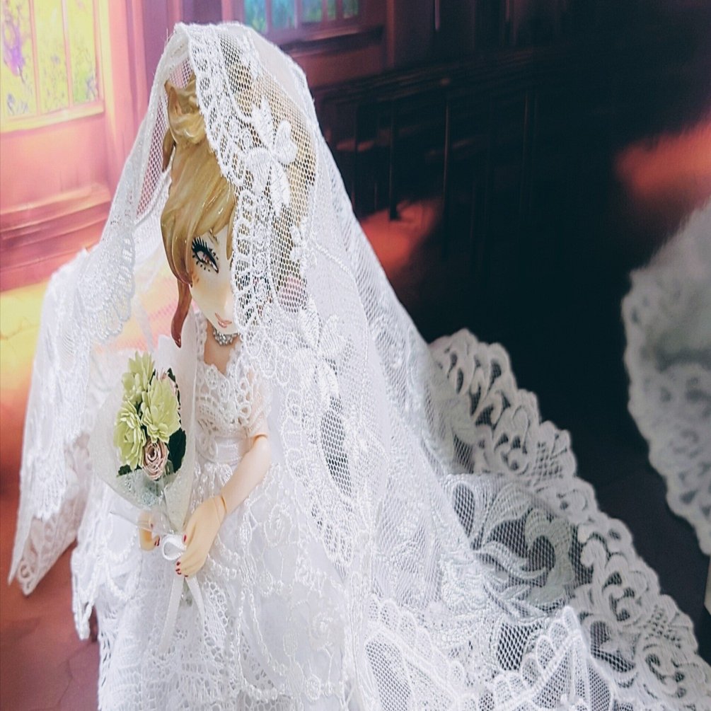 公式おようふくセットのウエディングドレスをプチ改造｜kay