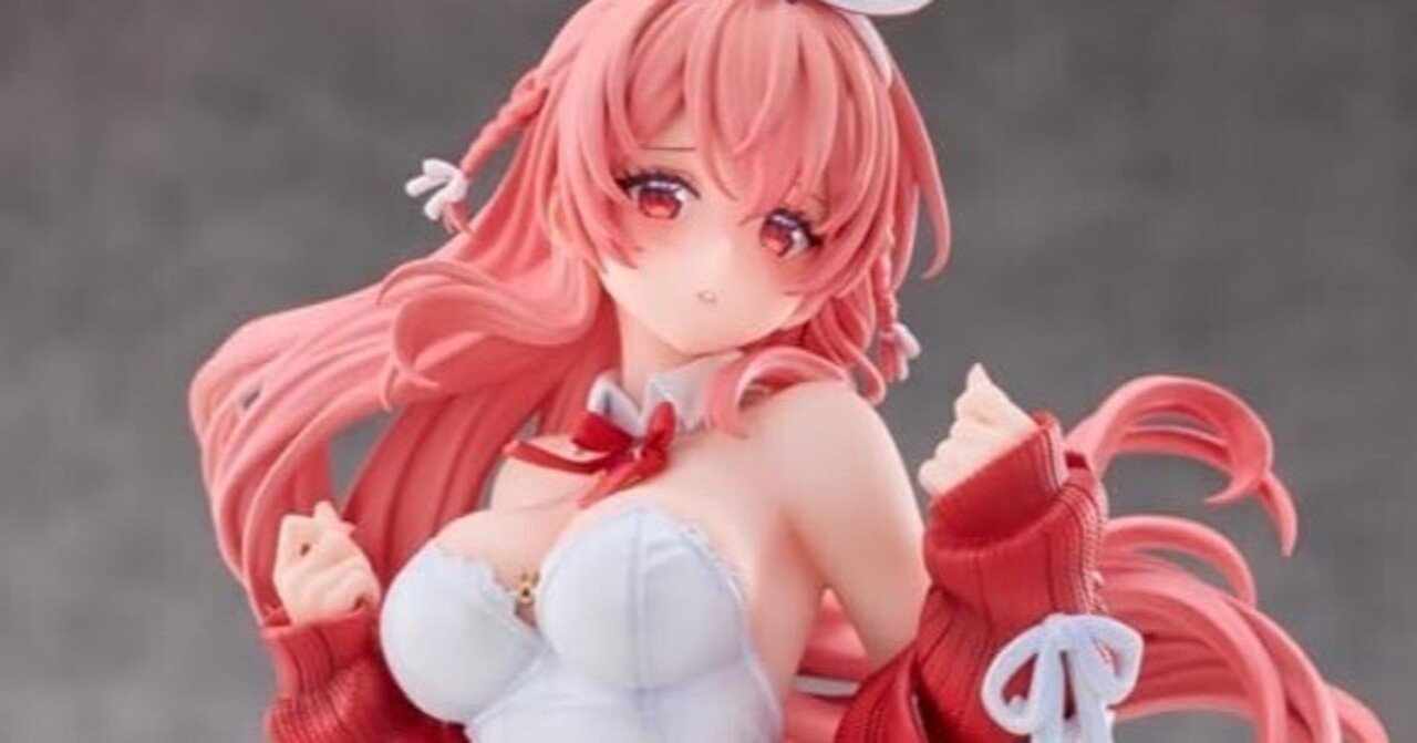 ご紹介】白いウサギちゃん 豪華版 1/7スケール PVC&ABS製 塗装済み完成