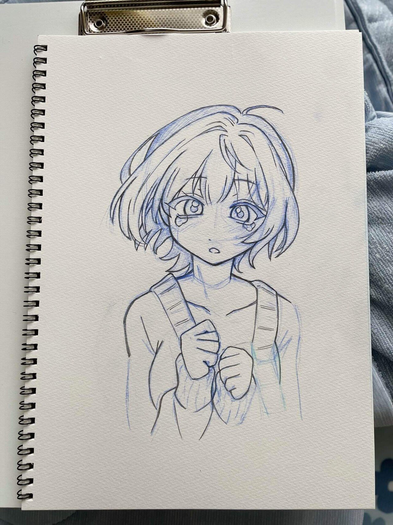 ◇手描きイラスト◇ももせんべい様用頁 同人手描きイラスト＊のあ先輩はともだち。＊早乙女望愛＊ミニ色紙